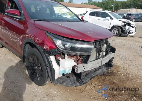 2019 Toyota Highlander Se из США, поврежденный, VIN 5TDJZRFH0KS599817